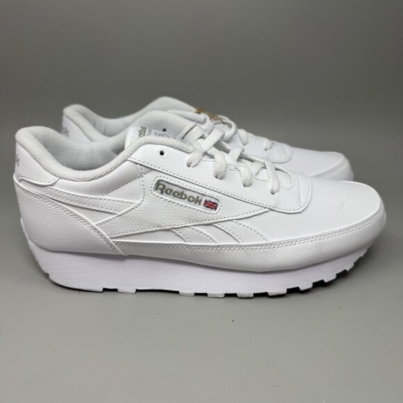 Reebok Classics Renaissance Mens Size 9.5 White Athletic Walking Shoes Sneakers - Picture 1 of 9